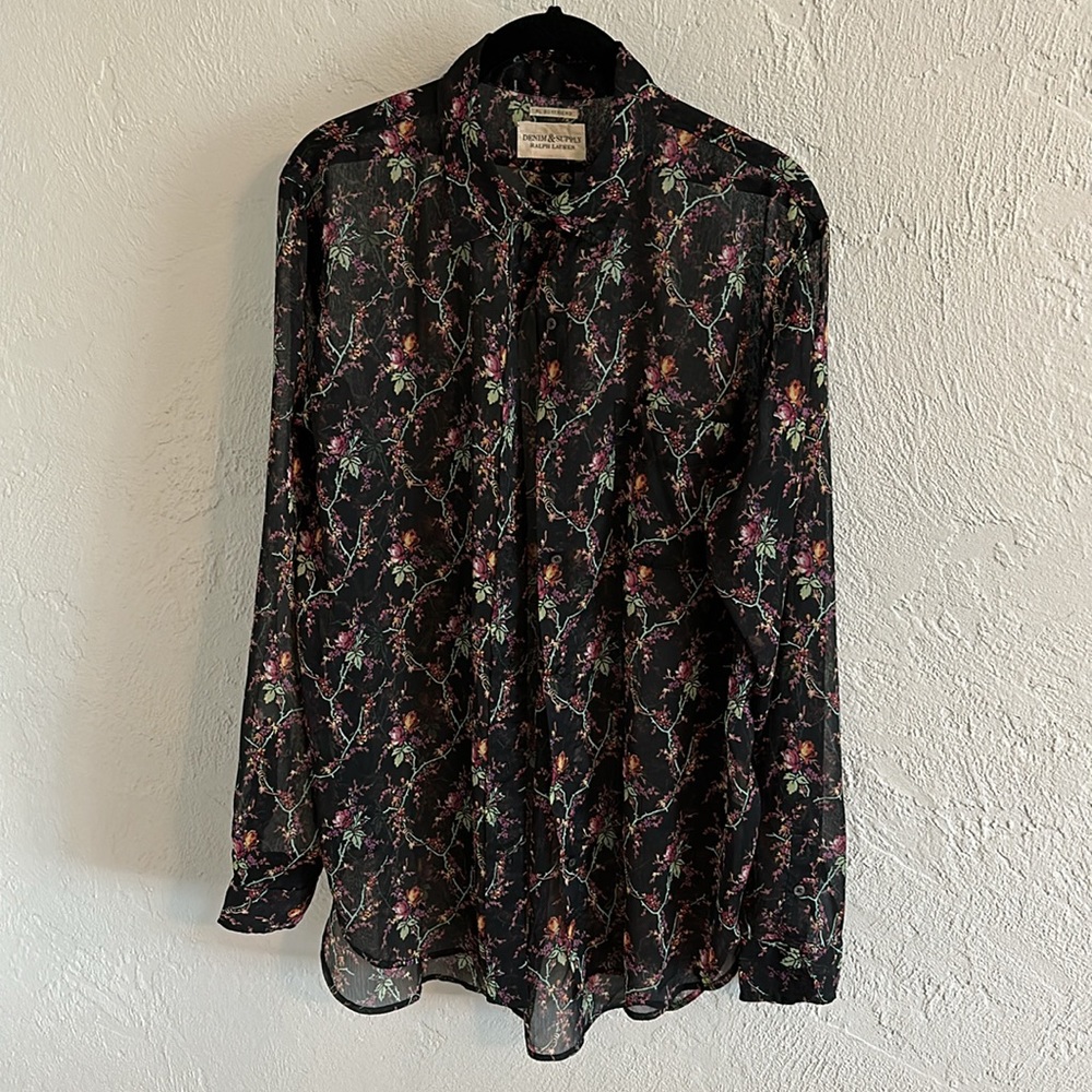 Denim & Supply sheer blouse.
